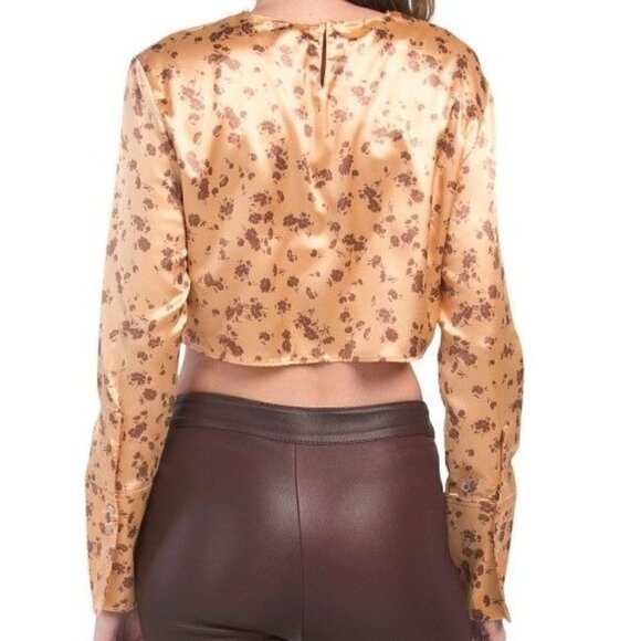 ZARA Long Sleeve Cropped Top Women Size XS - Picture 4 of 12